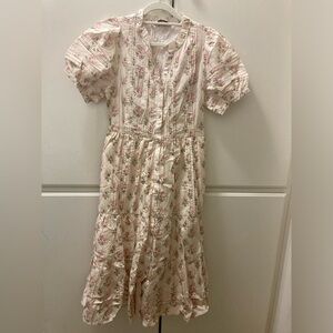Rc-Dailyart Women's 100% Cotton Country Short Sleeve Button Up Floral Dress S